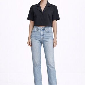 Cropped Box Shirt Jacket